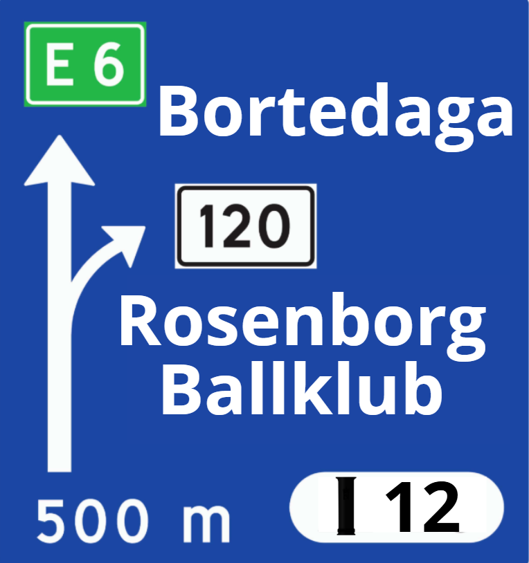 Bortedaga Skilt Sticker